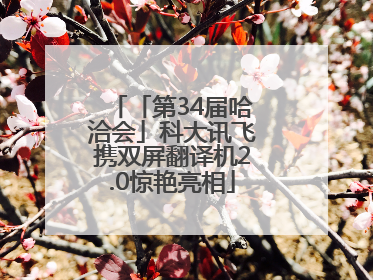 「第34届哈洽会」科大讯飞携双屏翻译机2.0惊艳亮相
