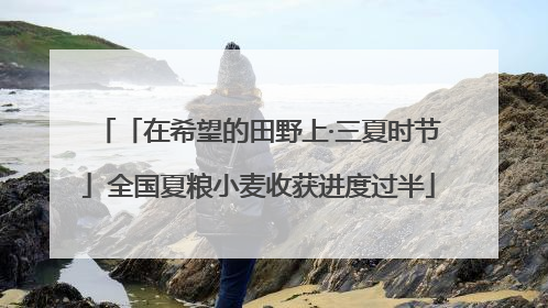 「在希望的田野上·三夏时节」全国夏粮小麦收获进度过半
