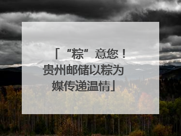 “粽”意您！贵州邮储以粽为媒传递温情