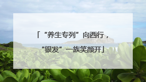 “养生专列”向西行，“银发”一族笑颜开