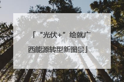 “光伏+”绘就广西能源转型新图景