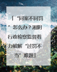 “同案不同罚”怎么办？湘阴行政检察监督着力破解“过罚不当”难题