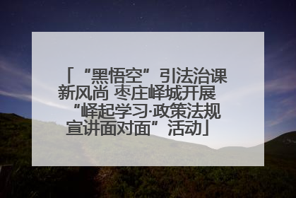 “黑悟空”引法治课新风尚 枣庄峄城开展“峄起学习·政策法规宣讲面对面”活动
