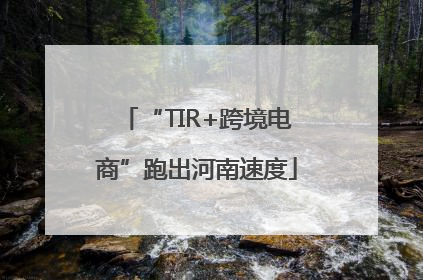 “TIR+跨境电商”跑出河南速度