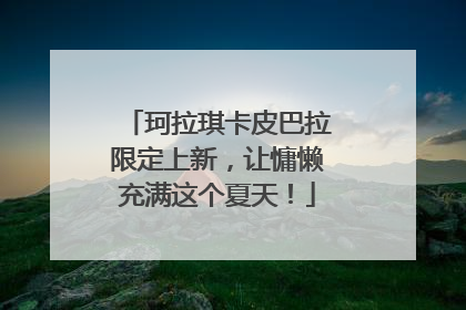 珂拉琪卡皮巴拉限定上新，让慵懒充满这个夏天！