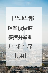盐城盐都区盐渎街道多措并举助力“秸”尽其用