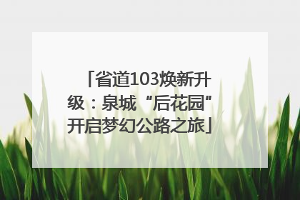省道103焕新升级：泉城“后花园”开启梦幻公路之旅