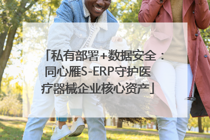 私有部署+数据安全：同心雁S-ERP守护医疗器械企业核心资产