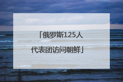 俄罗斯125人代表团访问朝鲜