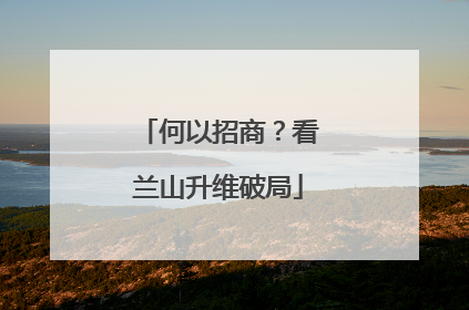 何以招商？看兰山升维破局