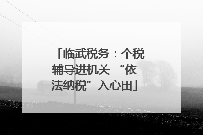临武税务：个税辅导进机关 “依法纳税”入心田