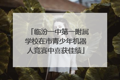 临汾一中第一附属学校在市青少年机器人竞赛中喜获佳绩