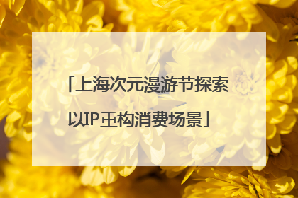 上海次元漫游节探索以IP重构消费场景