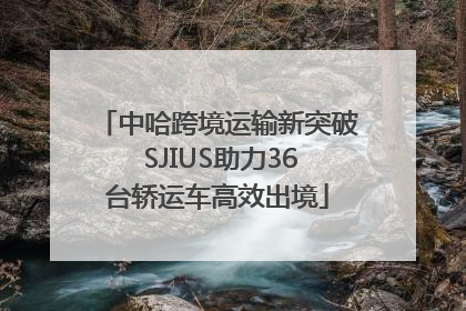 中哈跨境运输新突破 SJIUS助力36台轿运车高效出境