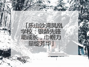 乐山沙湾凤凰学校：银龄先锋助成长，巾帼力量绽芳华