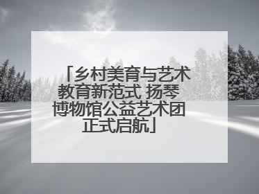 乡村美育与艺术教育新范式 扬琴博物馆公益艺术团正式启航