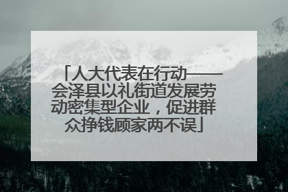 人大代表在行动——会泽县以礼街道发展劳动密集型企业，促进群众挣钱顾家两不误