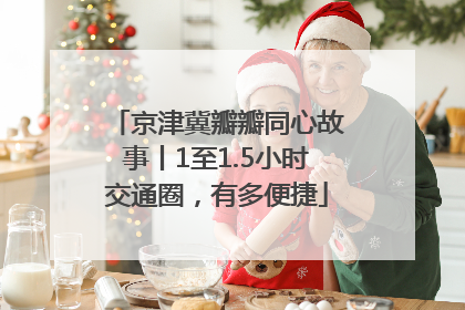 京津冀瓣瓣同心故事丨1至1.5小时交通圈，有多便捷