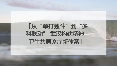 从“单打独斗”到“多科联动” 武汉构建精神卫生共病诊疗新体系