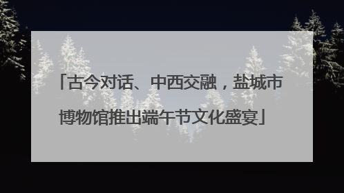 古今对话、中西交融，盐城市博物馆推出端午节文化盛宴