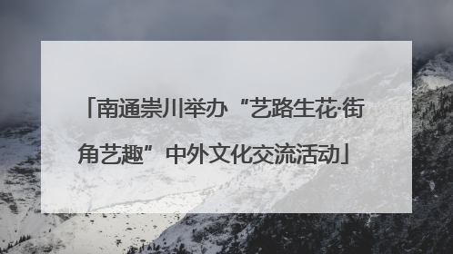 南通崇川举办“艺路生花·街角艺趣”中外文化交流活动