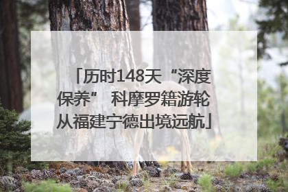 历时148天“深度保养” 科摩罗籍游轮从福建宁德出境远航