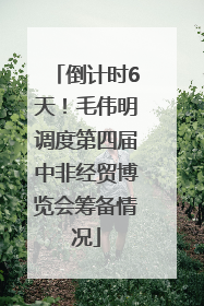 倒计时6天！毛伟明调度第四届中非经贸博览会筹备情况