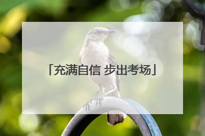 充满自信 步出考场