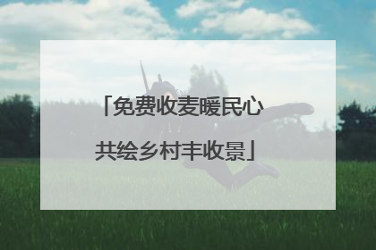 免费收麦暖民心 共绘乡村丰收景