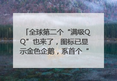 全球第二个“满级QQ”也来了，图标已显示金色企鹅，系首个“满级QQ”的小号