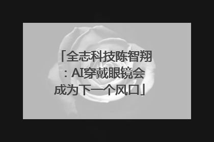 全志科技陈智翔：AI穿戴眼镜会成为下一个风口