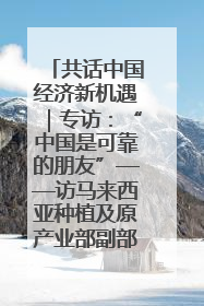 共话中国经济新机遇｜专访：“中国是可靠的朋友”——访马来西亚种植及原产业部副部长陈泓缣