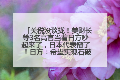 关税没谈拢！美财长等3名高官当着日方吵起来了，日本代表懵了！日方：希望实现石破茂与特朗普的会晤