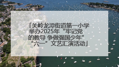 关岭龙潭街道第一小学举办2025年“牢记党的教导 争做强国少年”“六一”文艺汇演活动