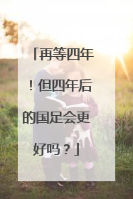 再等四年！但四年后的国足会更好吗？