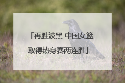 再胜波黑 中国女篮取得热身赛两连胜