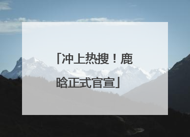 冲上热搜！鹿晗正式官宣