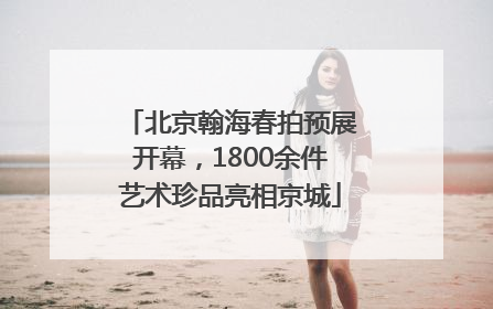 北京翰海春拍预展开幕，1800余件艺术珍品亮相京城