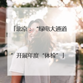 北京：“绿电大通道”开展年度“体检”