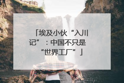 埃及小伙“入川记”：中国不只是“世界工厂”