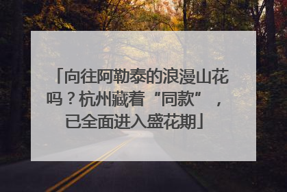 向往阿勒泰的浪漫山花吗？杭州藏着“同款”，已全面进入盛花期
