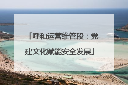 呼和运营维管段：党建文化赋能安全发展