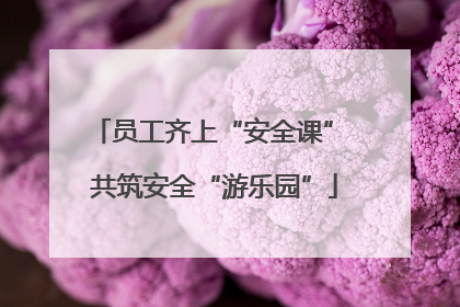 员工齐上“安全课” 共筑安全“游乐园”