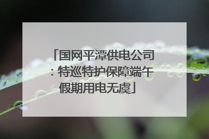 国网平潭供电公司：特巡特护保障端午假期用电无虞