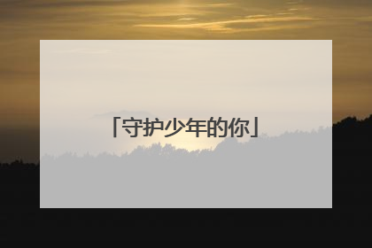 守护少年的你