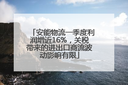 安能物流一季度利润增近16%，关税带来的进出口商流波动影响有限