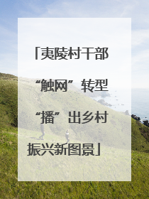 夷陵村干部“触网”转型“播”出乡村振兴新图景