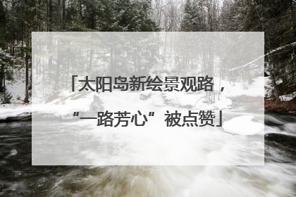 太阳岛新绘景观路，“一路芳心”被点赞