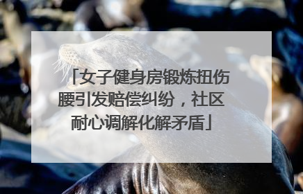 女子健身房锻炼扭伤腰引发赔偿纠纷，社区耐心调解化解矛盾