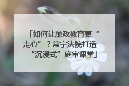 如何让廉政教育更“走心”？常宁法院打造“沉浸式”庭审课堂